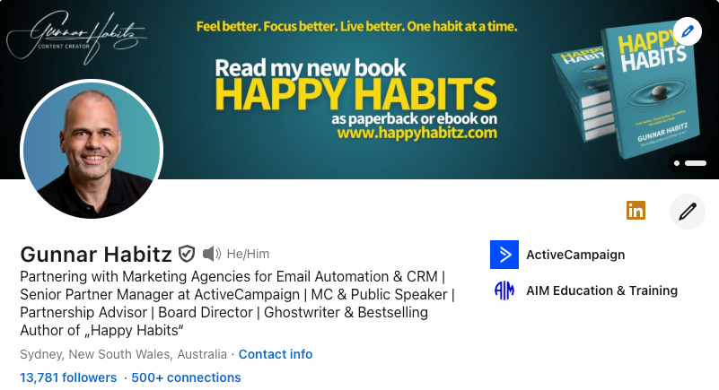 How to use LinkedIn as Book Author