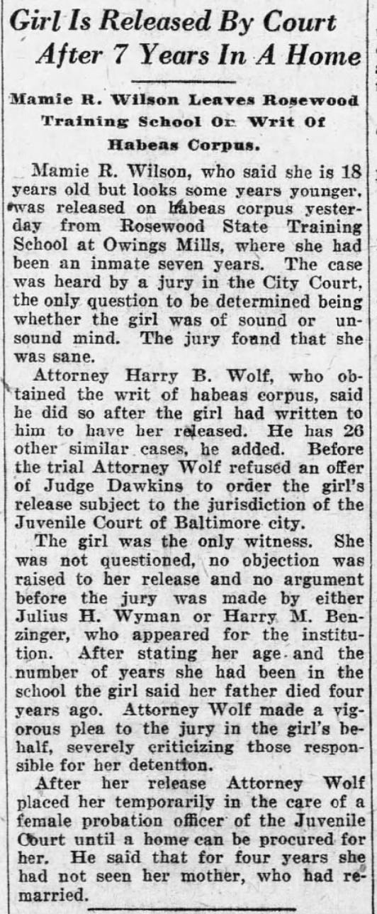 A Scandal in Baltimore's High Society