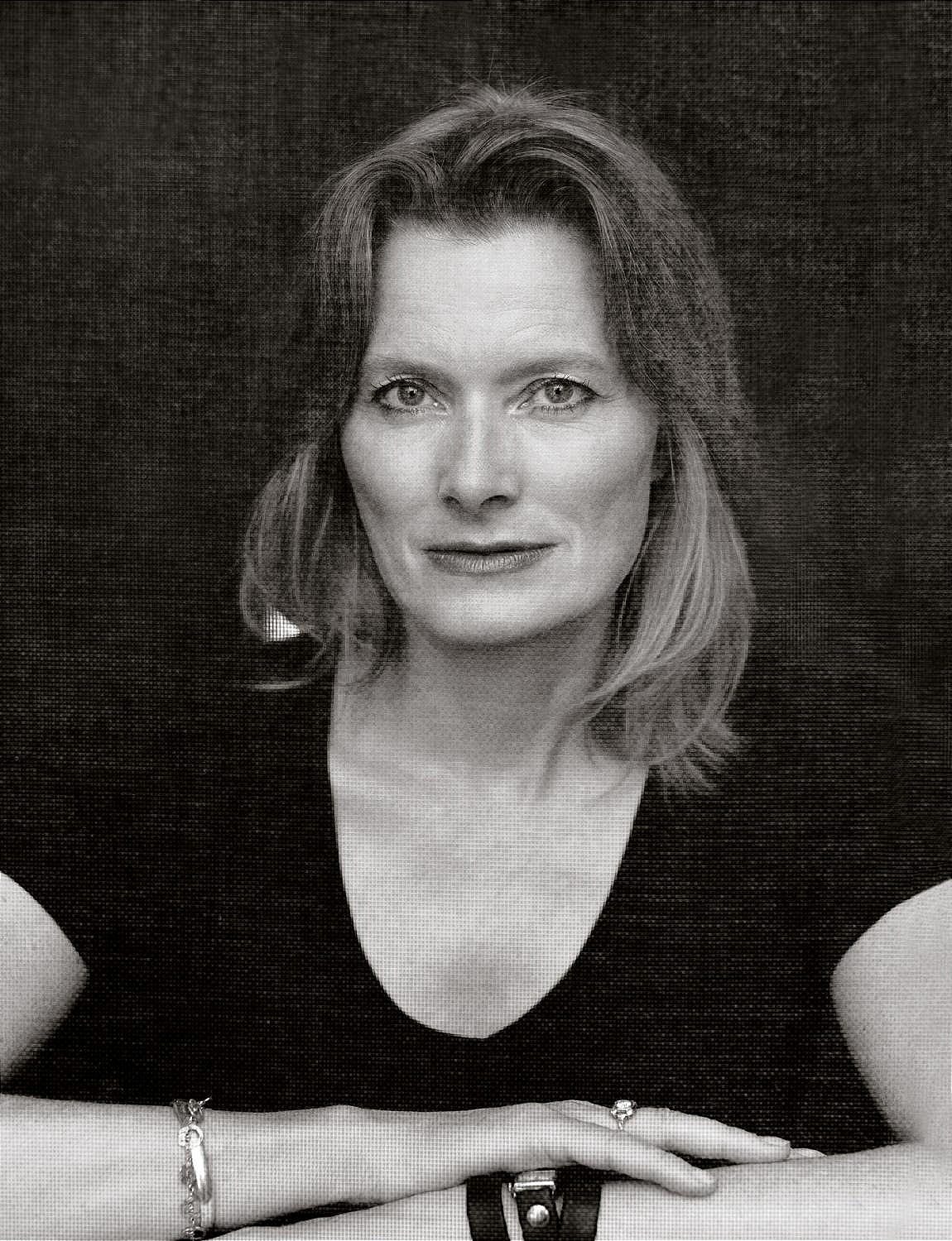 black and white portrait of novelist Jennifer Egan in The Gentlewoman
