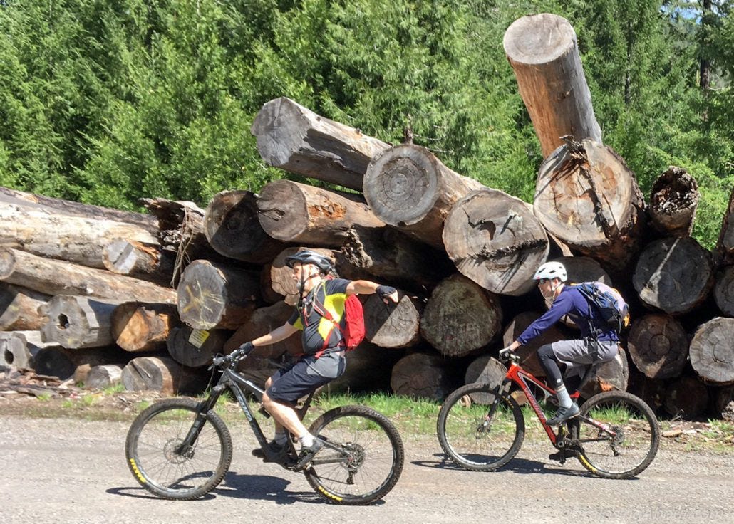 Old habits meet new activities on a connector fire road.