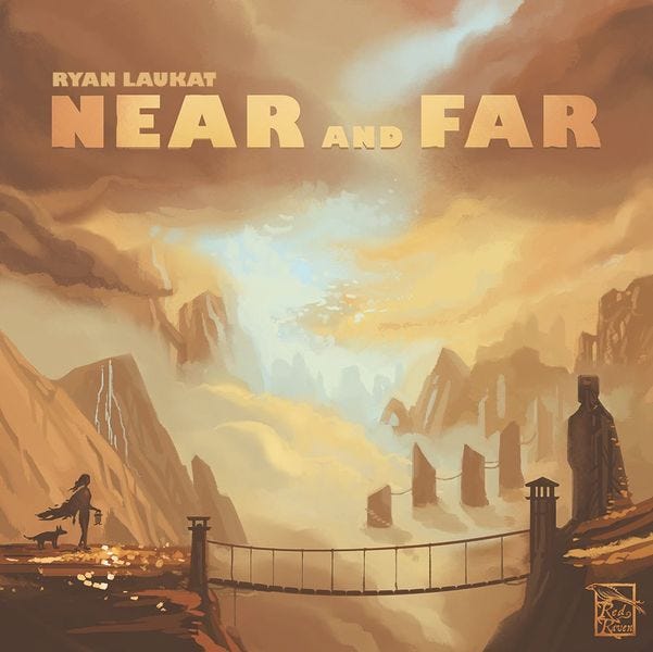 Near and Far, Red Raven Games, 2017 — front cover (image provided by the publisher)