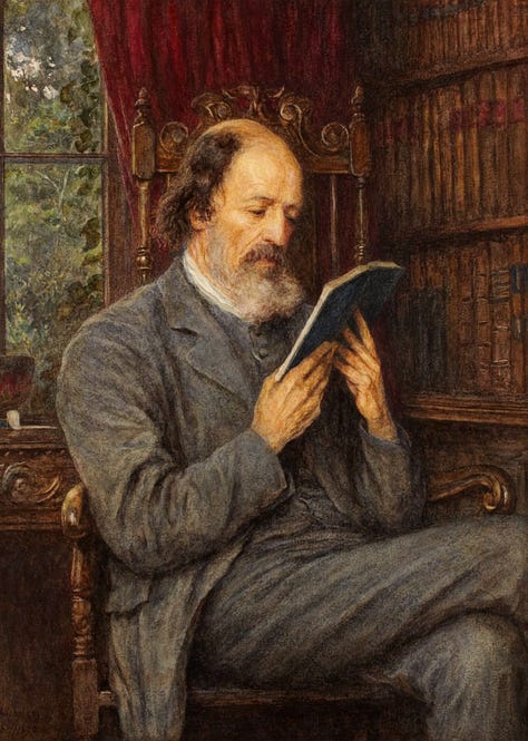 A Witley Peasant - Baking Bread 1882 - Tennyson