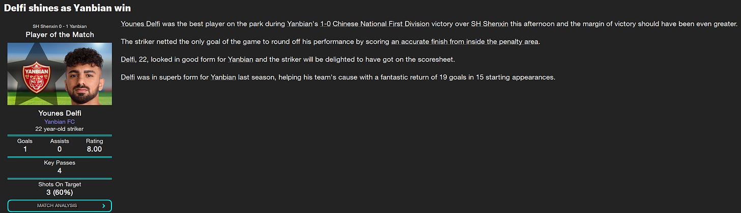 Football Manager 2023 Younes Delfi
