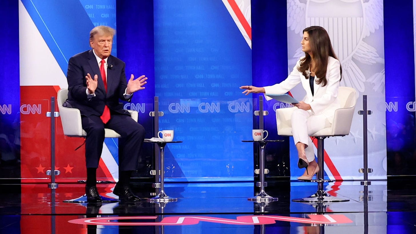 Watch: Donald Trump, Anchor Kaitlan Collins Spar at CNN Town Hall