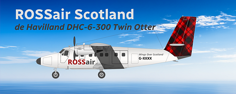 The current ROSSair Scotland fleet: 1) Aria T42 Transonic, 2) Aria T102 Transonic, 3) Aria V42 VTOL, 4) Aria V42qc VTOL Combi, 5) Aria V12c VTOL Combi Air Ambulance, 6) ATR 42, 7) ATR 72, 8) Britten-Norman Islander, 9) de Havilland DHC-6 Twin Otter.