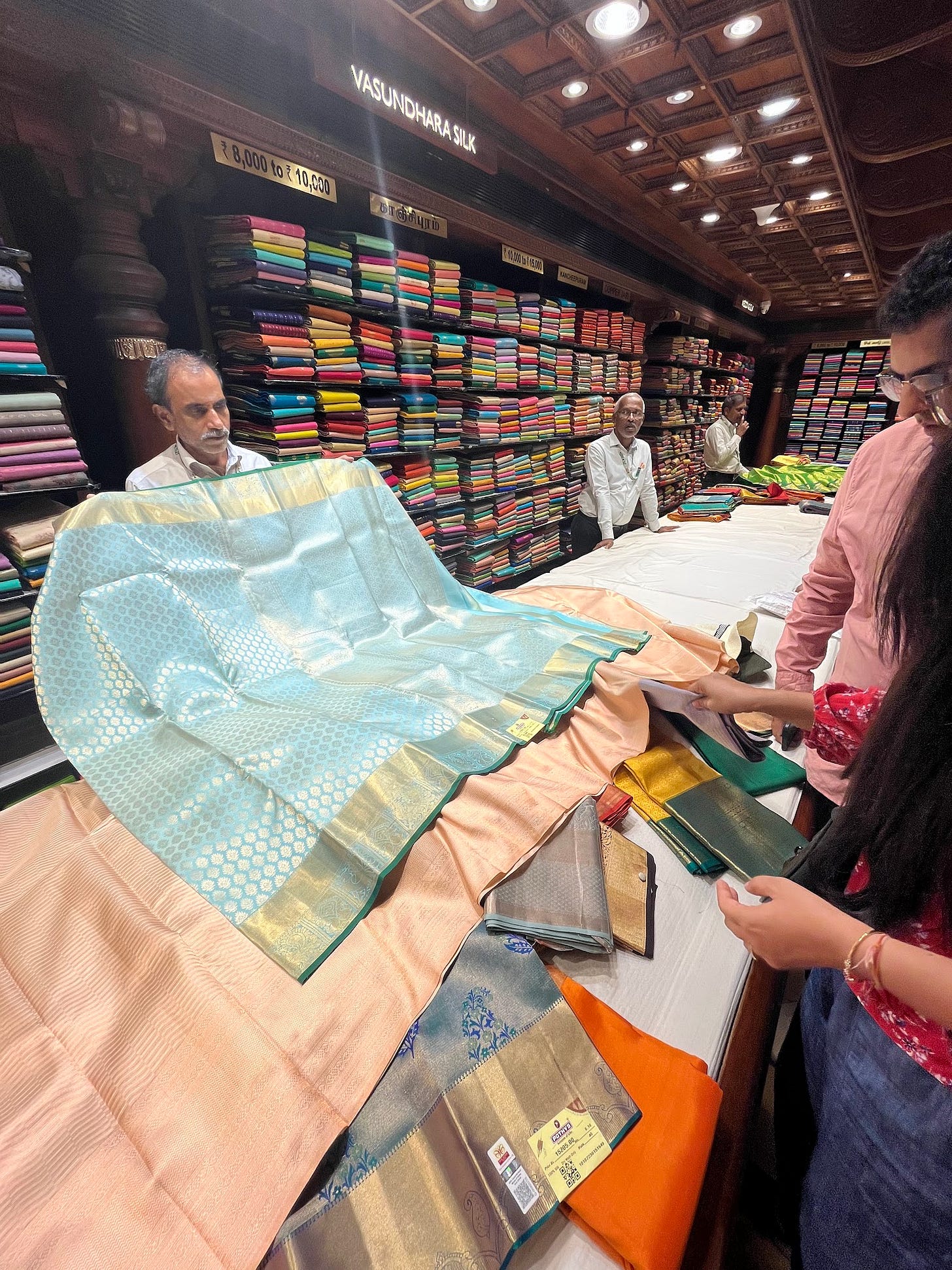 Sometimes I count saris to go to sleep