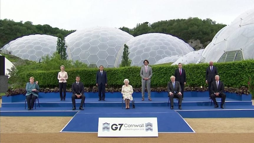 Boris Johnson opens G7 summit as Queen's joke gets a laugh from world  leaders - ABC News