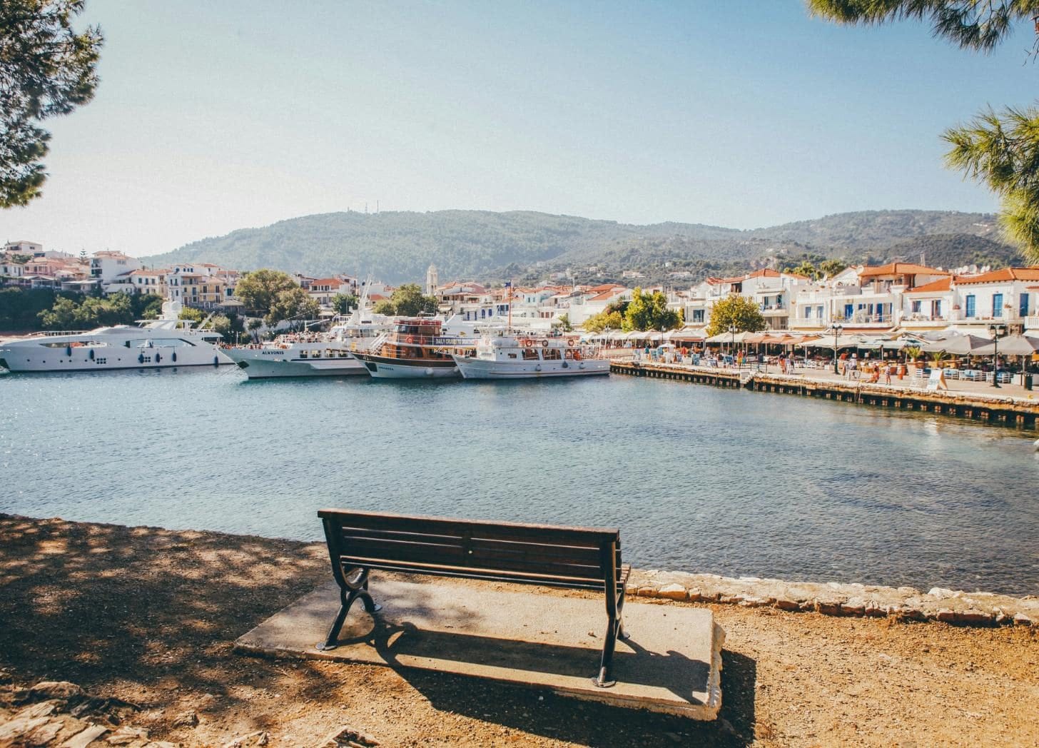 Skiathos Greece harbour