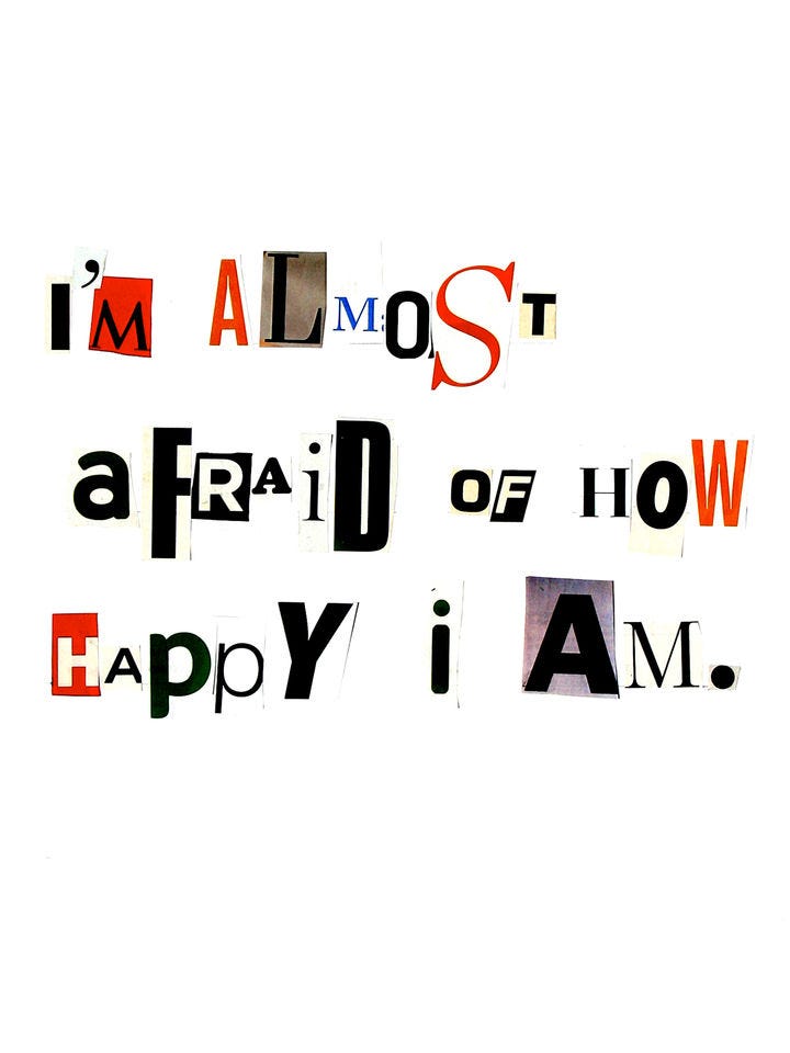 I'm almost afraid of how happy I am. by Timothy Buckwalter - TurningArt