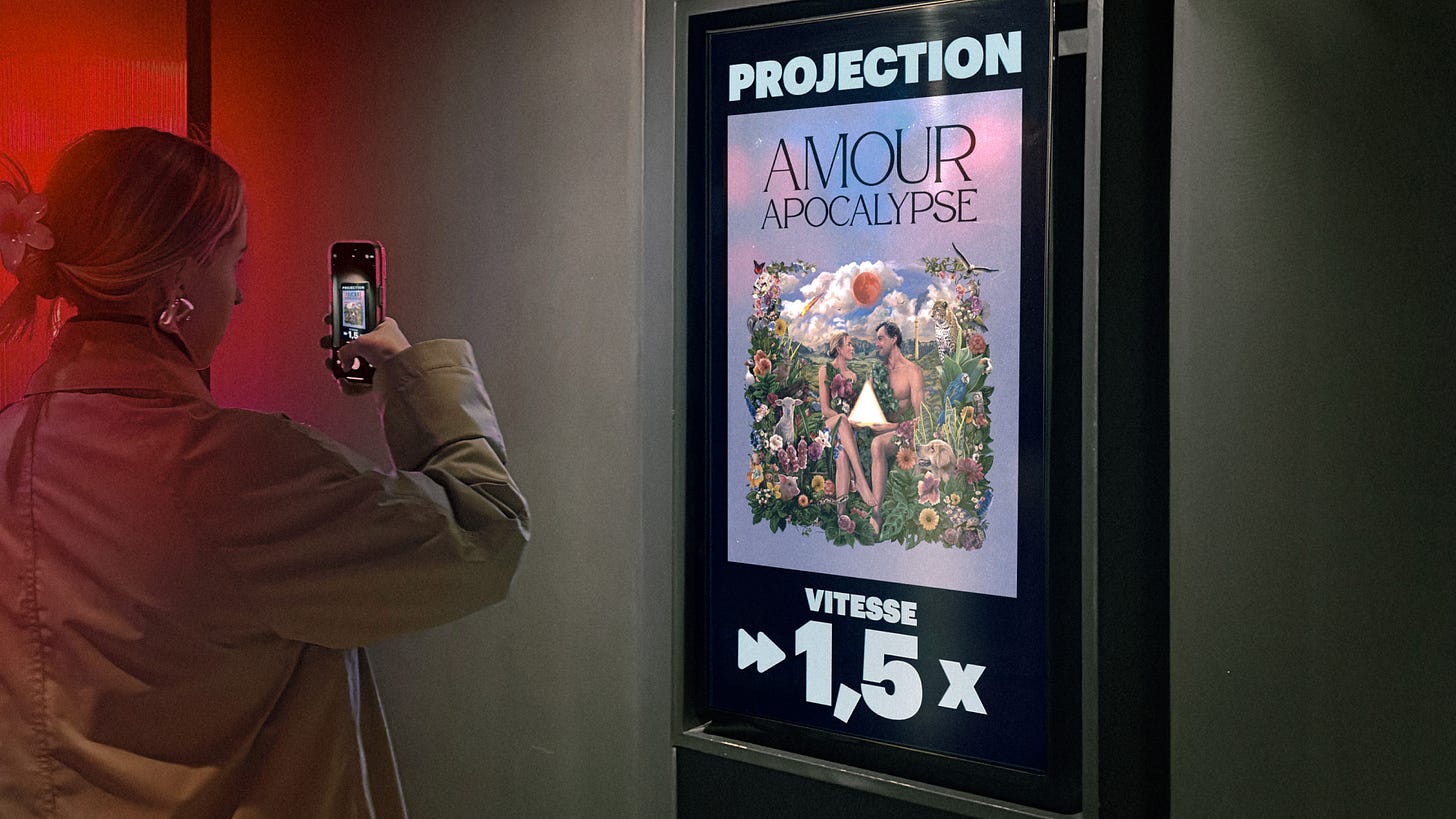 Moins long métrage : une projection d'Amour apocalypse en vitesse 1,5X