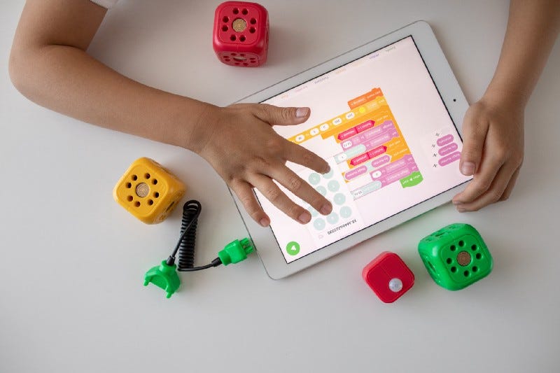 child using a tablet