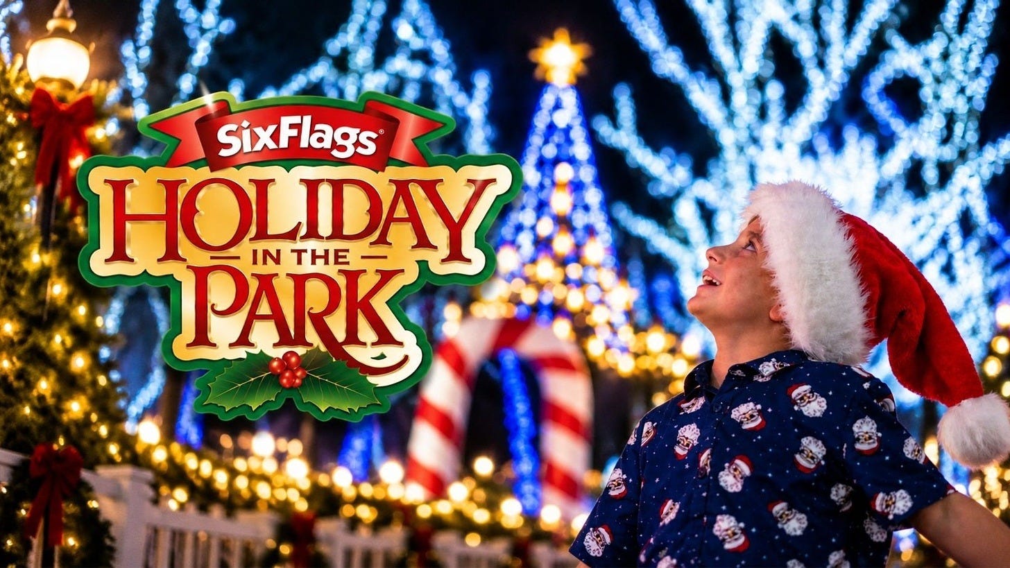 Holiday in the Park at Six Flags. Image: Six Flags