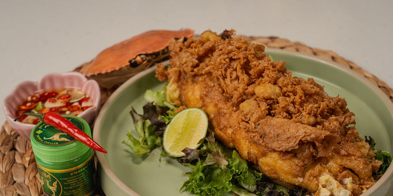 thai crab omelette - so sinful but so AROIIII!!