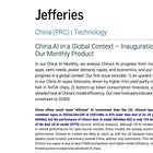 Jefferies China (FRCI) Technology article about global concept investing.
