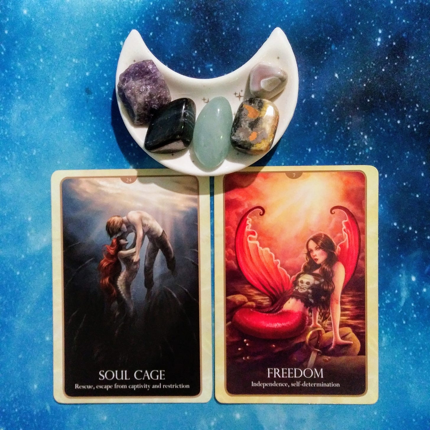 A Message from the Multiverse ~ Feeling a Little Stuck? Oracle of the Mermaids Cards