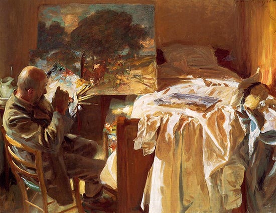 An Artist in his Studio by Sargent