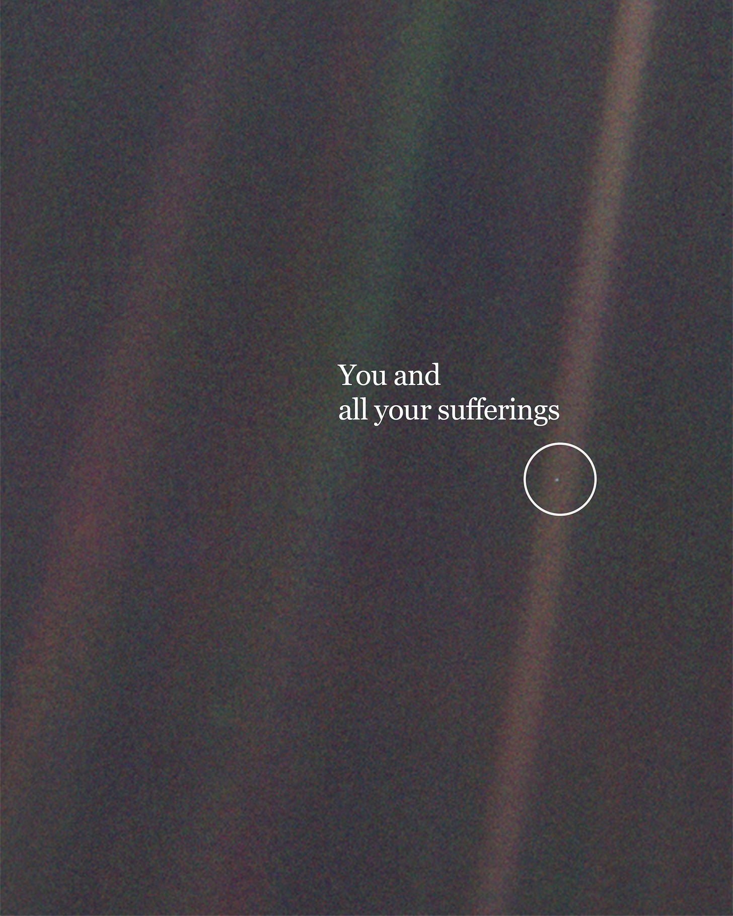 Physics In History on X: "Feb 14, 1990: Voyager 1 spacecraft takes this  stunning photograph of the Earth suspended in the sunbeam. Carl Sagan's  brilliant monologue as mentioned in his 1994 book,