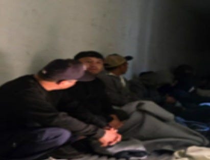 These illegal aliens were among 26 found locked in the back of a semi-trailer in the Rio Grande Valley of South Texas These illegal aliens were among 26 found locked in the back of a semi-trailer in the Rio Grande Valley of South Texas