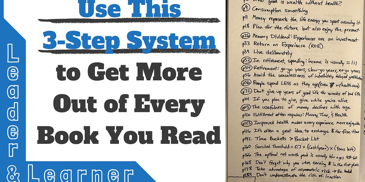 Use This 3-Step System to Get More Out of Every Book You Read