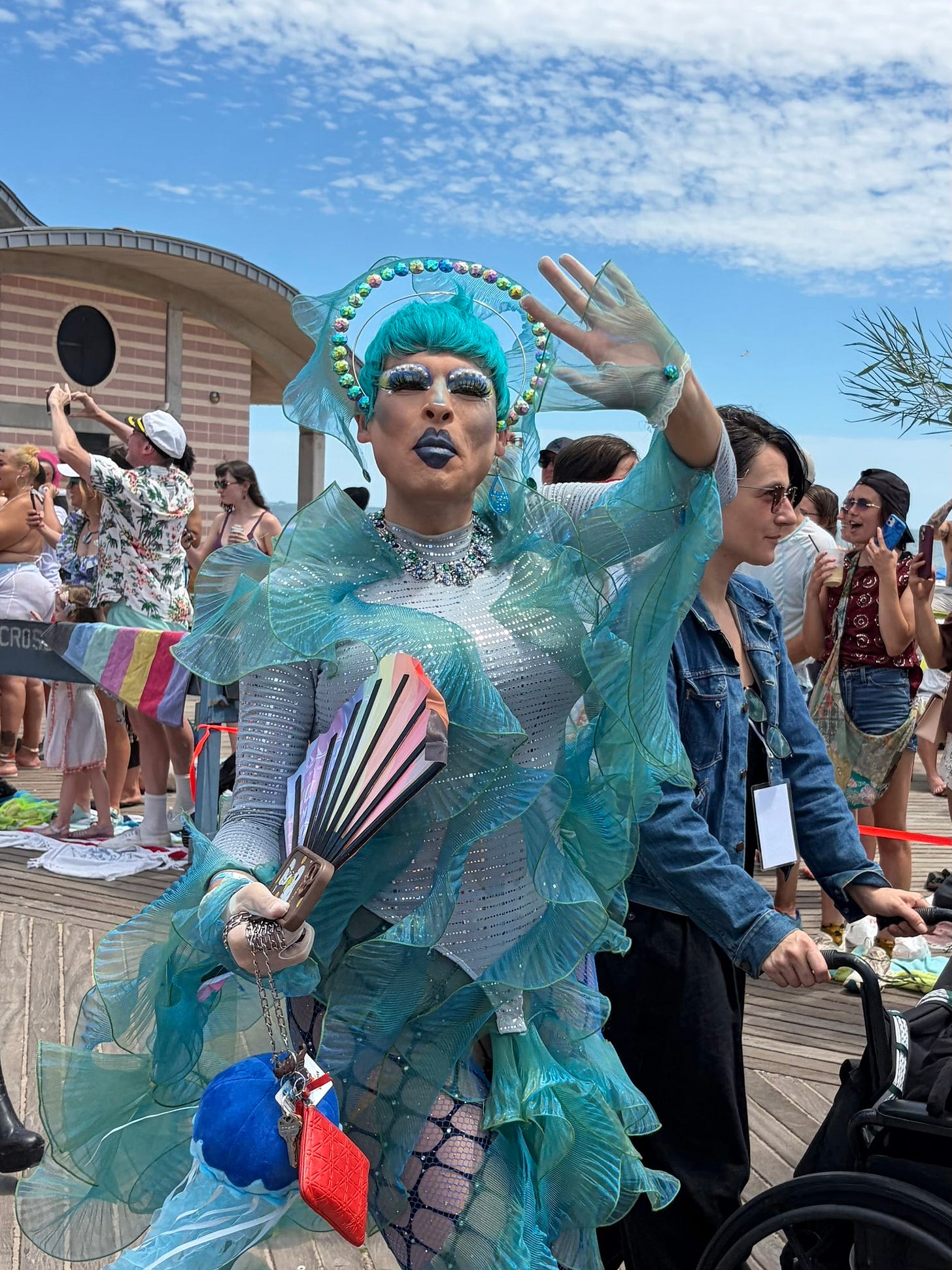 Mermaid at the mermaid parade, Coney Island 2026 Mermaid at the mermaid parade, Coney Island 2026