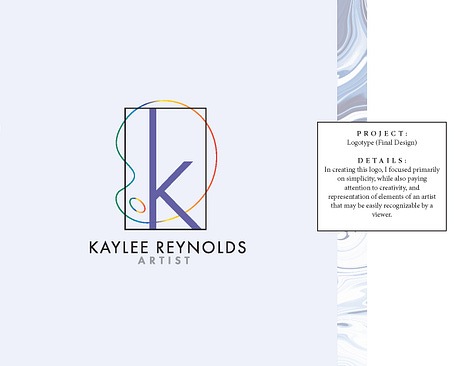 A student portfolio from an earlier semester