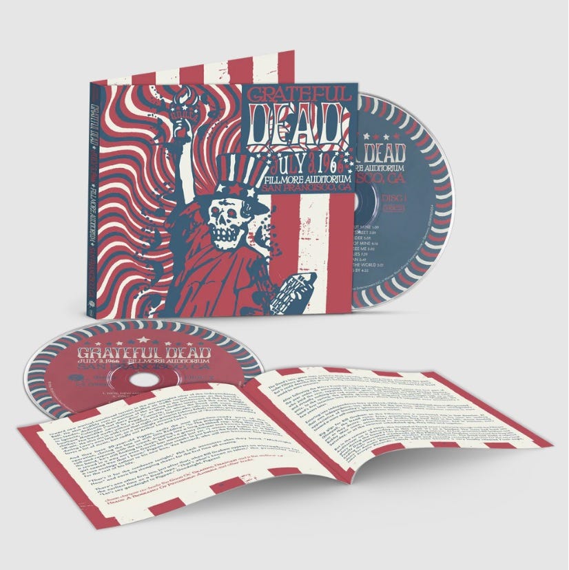 Rock Cellar Magazine - Grateful Dead 'Fillmore Auditorium, San Francisco,  CA (7/3/66)' Revisited for 60th Anniversary Reissue July 3 —  Preview/Pre-Order