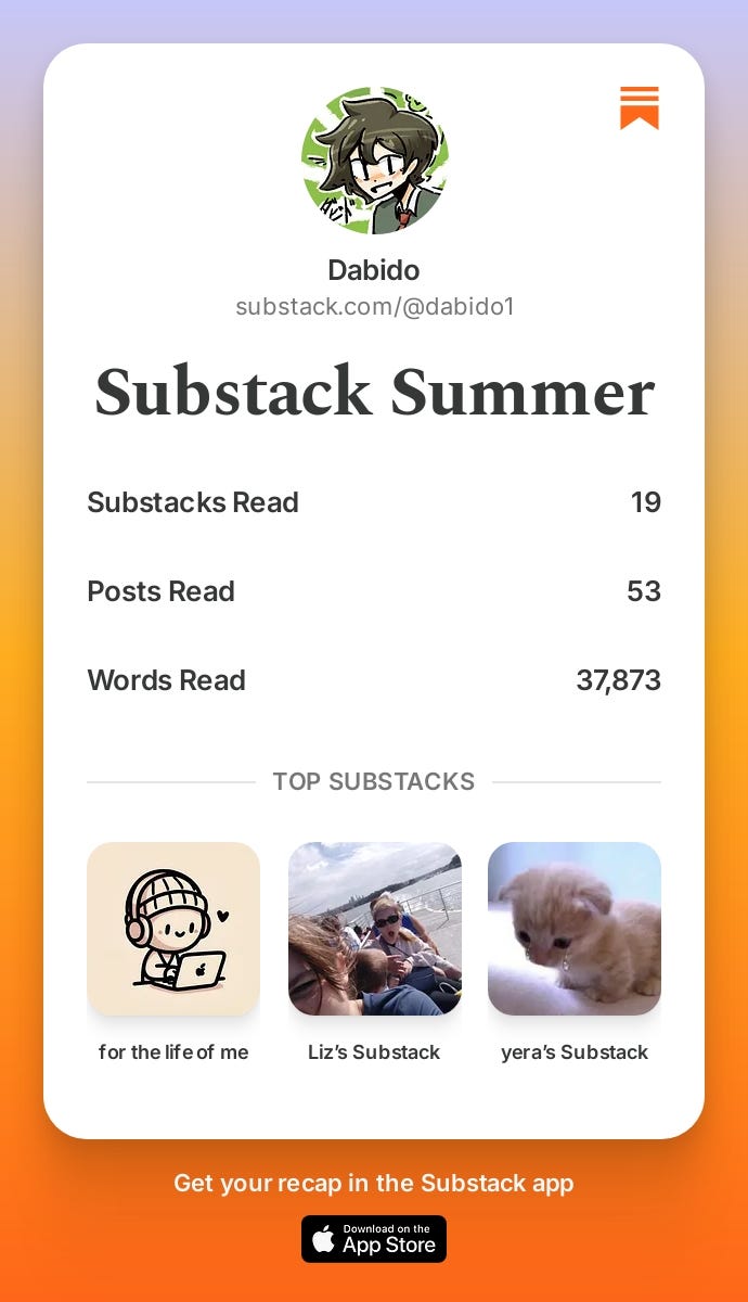 Substack Summer Substack Summer