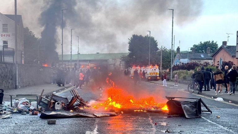 Ballymena riots.
 