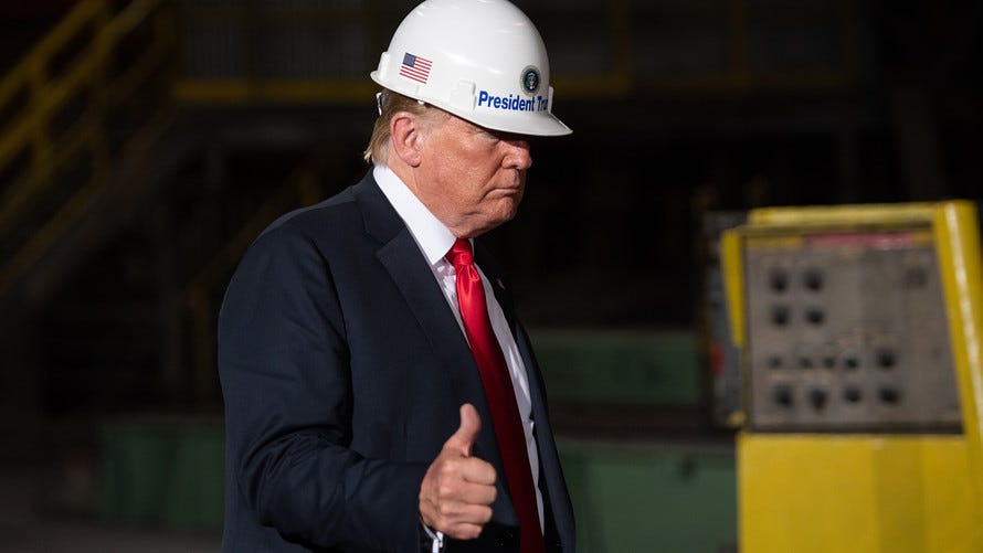 Trump claims his tariffs will revive U.S. steel industry - MarketWatch