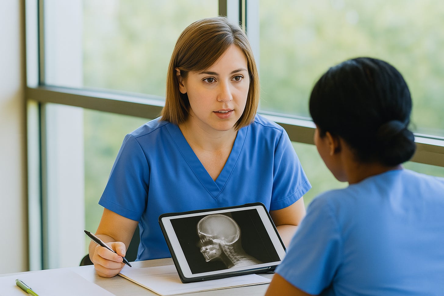 Medical students in uniform Medical students in uniform