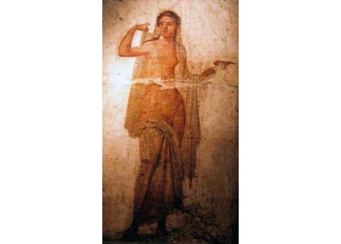 Ancient fresco shows the male and female characteristics of Hermaphroditus Ancient fresco shows the male and female characteristics of Hermaphroditus