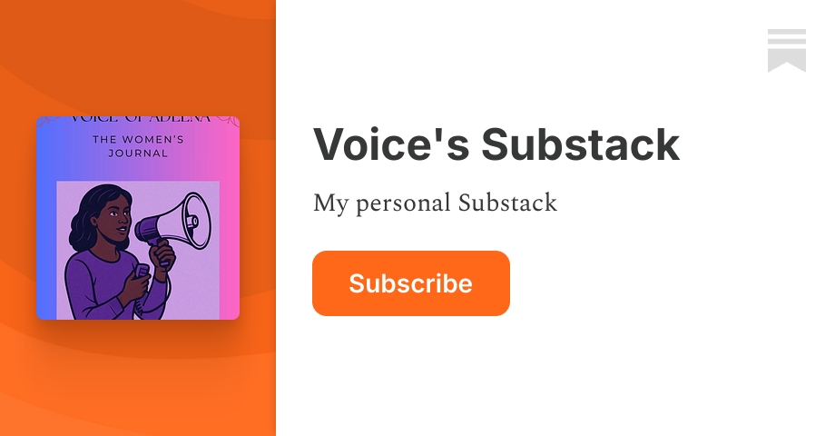 MANIFESTO - by Voice of Adeena - Voice's Substack