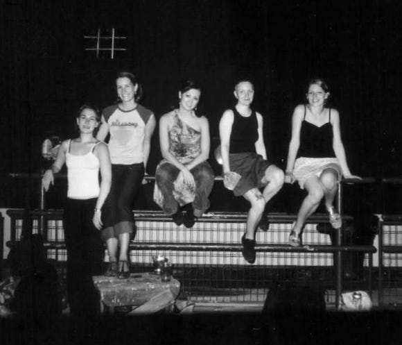 From left: me, Anna, Mic, Sabina, and Jennifer at the South Street Seaport milonga, around 2003