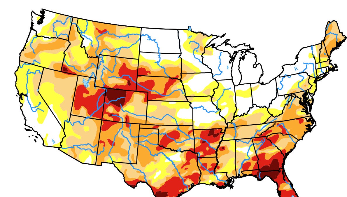 Half of the United States Is Now in Drought