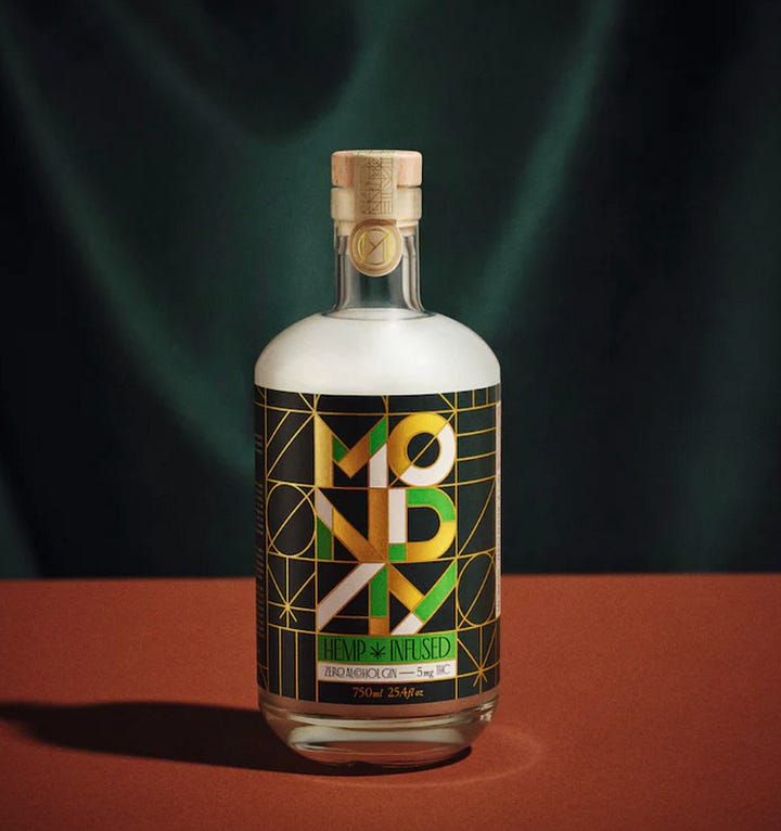 Monday's original gin; new hemp-infused gin