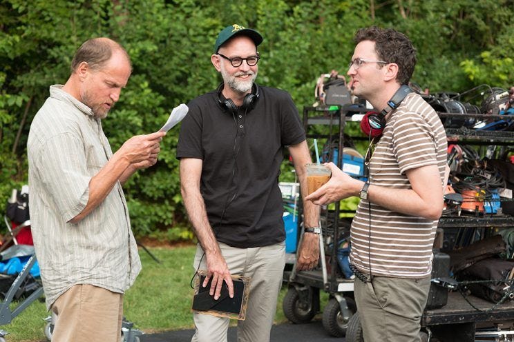 woody harrelson with craig johnson on wilson movie woody harrelson with craig johnson on wilson movie