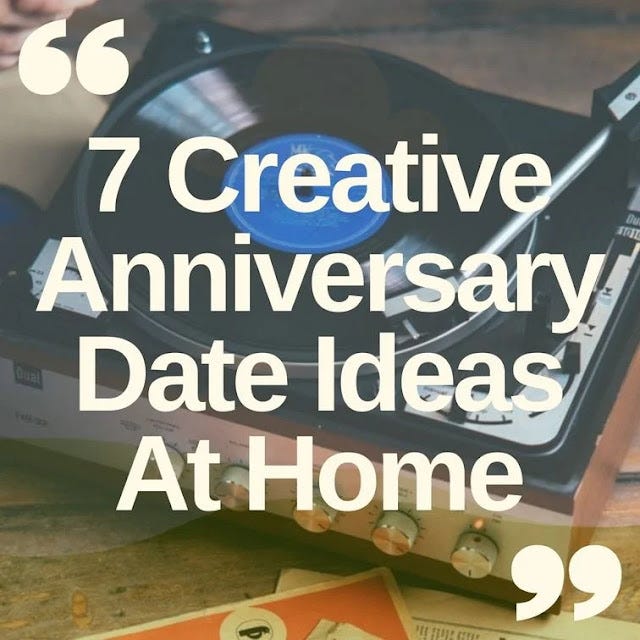 Creative anniversary date ideas