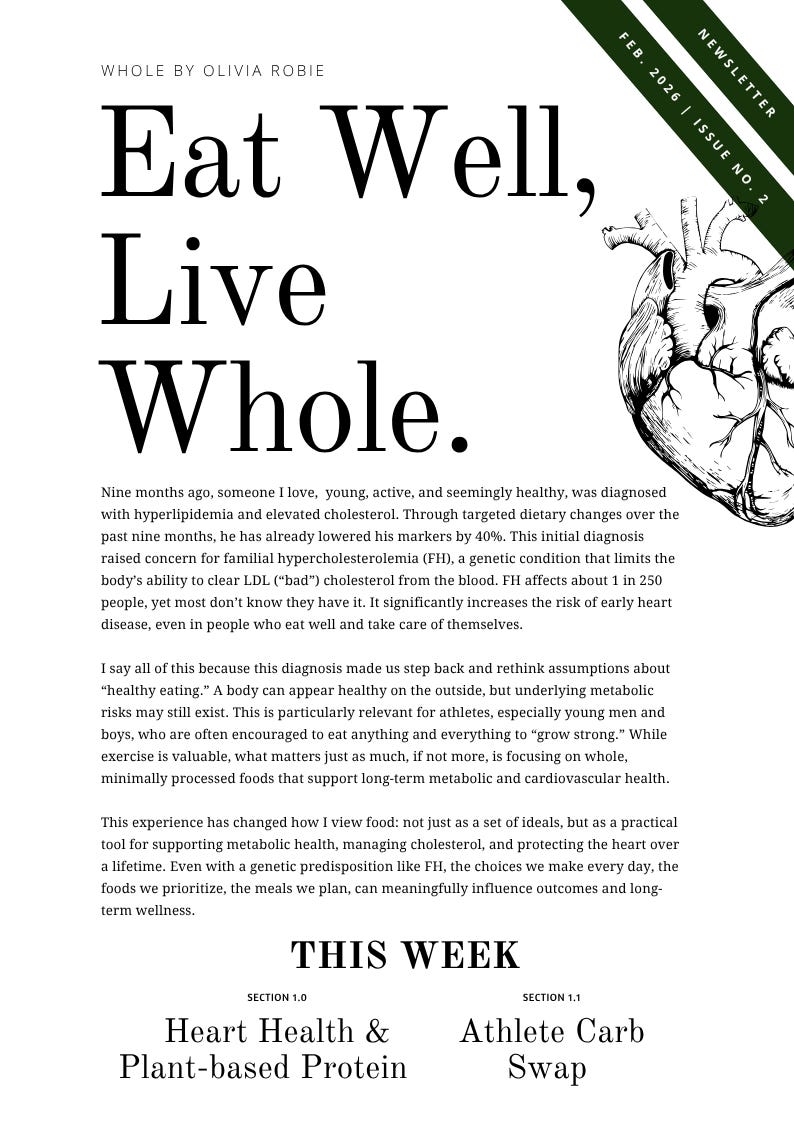 Eat Well, Live Whole newsletter, February 2026
