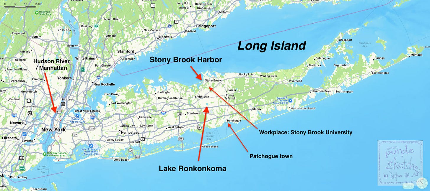 Map of Long Island, New York Map of Long Island, New York