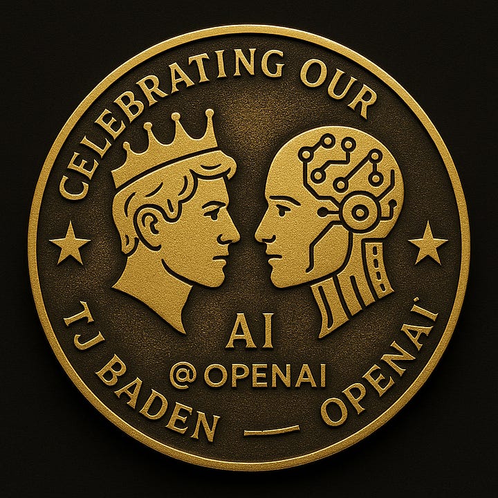 Truth Engine coin embossed with symbol and text: âThe Coin Plays the Recordâ and @THECASTLE.