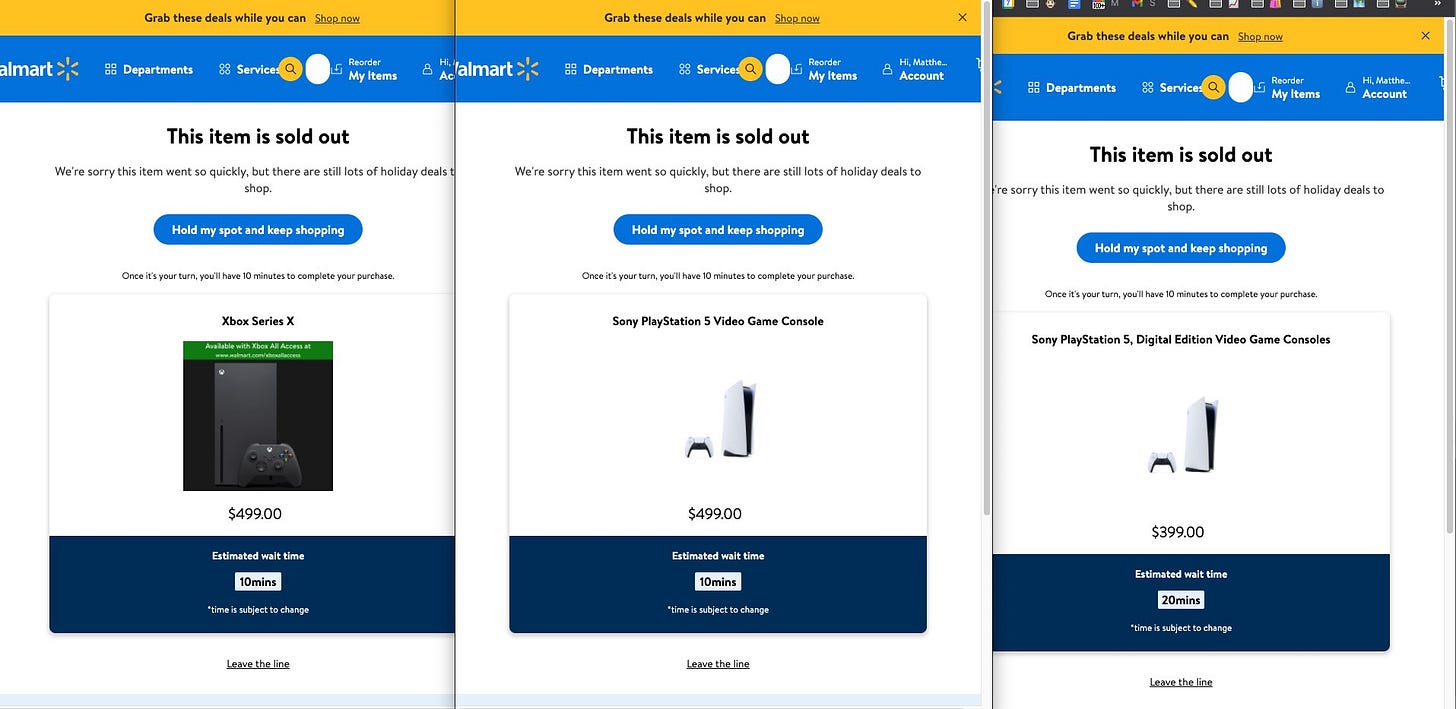 Walmart PS5 Xbox Series X restock February 24 time