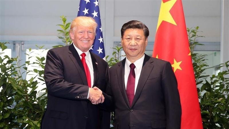 Donald Trump and Xi Jinping