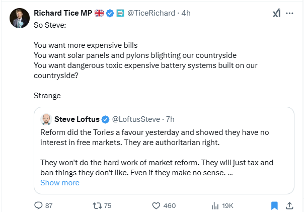 Figure 2 - Richard Tice Lashes Out