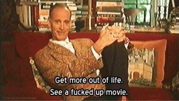 ✨ Life advice from the Pope of Trash himself: Get more out of life. See a  f*ed up movie. 🎥💥 John Waters has always known that the best way to live  is