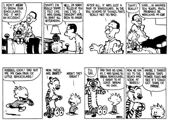 r/calvinandhobbes - I really like this moment, the way Calvin looks in the first panel is the way I would look when I got in trouble with my dad r/calvinandhobbes - I really like this moment, the way Calvin looks in the first panel is the way I would look when I got in trouble with my dad