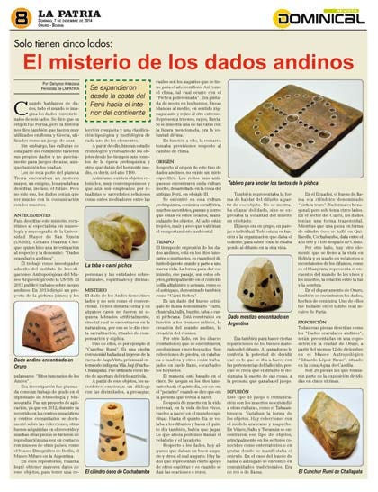 El misterio de los dados andinos