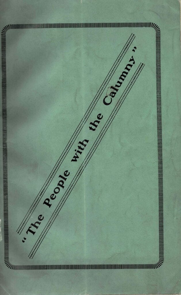 People with the Calumny Front Cover