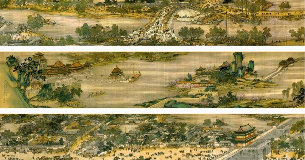 Along the River during the Qingming Festival painting