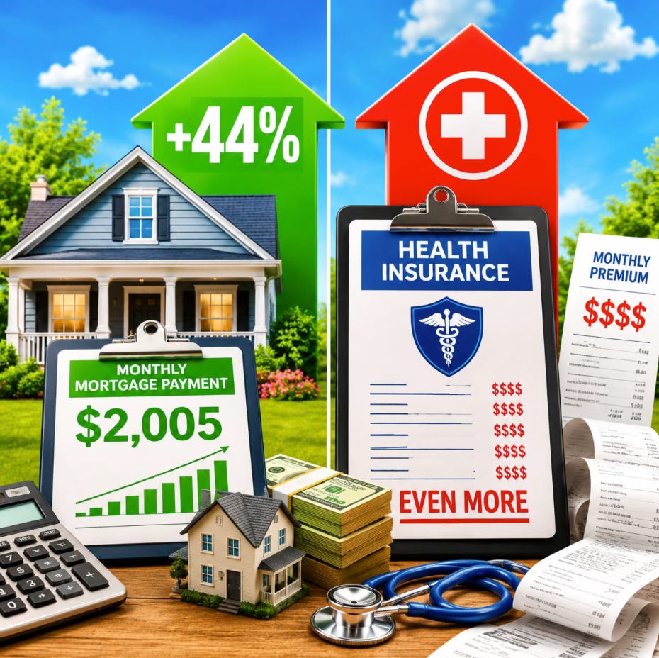 michaeltsnyder.substack.com - Michael Snyder - The Average Monthly Mortgage Payment Is Up 44 Percent To $2,005, But American Families Are Paying Even More For Health Insurance