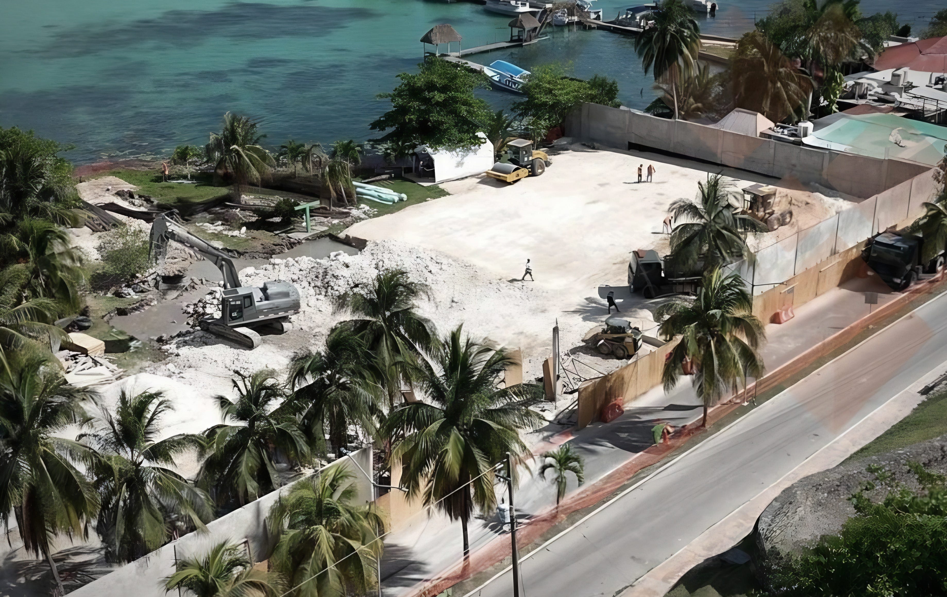 La casa de descanso que Sedena construye en la Laguna de Bacalar sería un  hotel boutique?